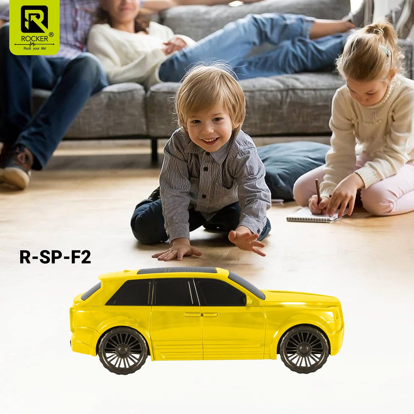 Rocker RSP-F2 Repido Car Wireless Bluetooth Speaker – TWS, 8W Audio, TF Card Support & 1200mAh Battery