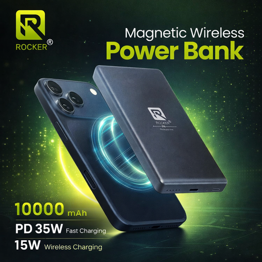 Rocker 10000mAh Magnetic Wireless Power Bank – 35W Fast Charging (RPB-1200)