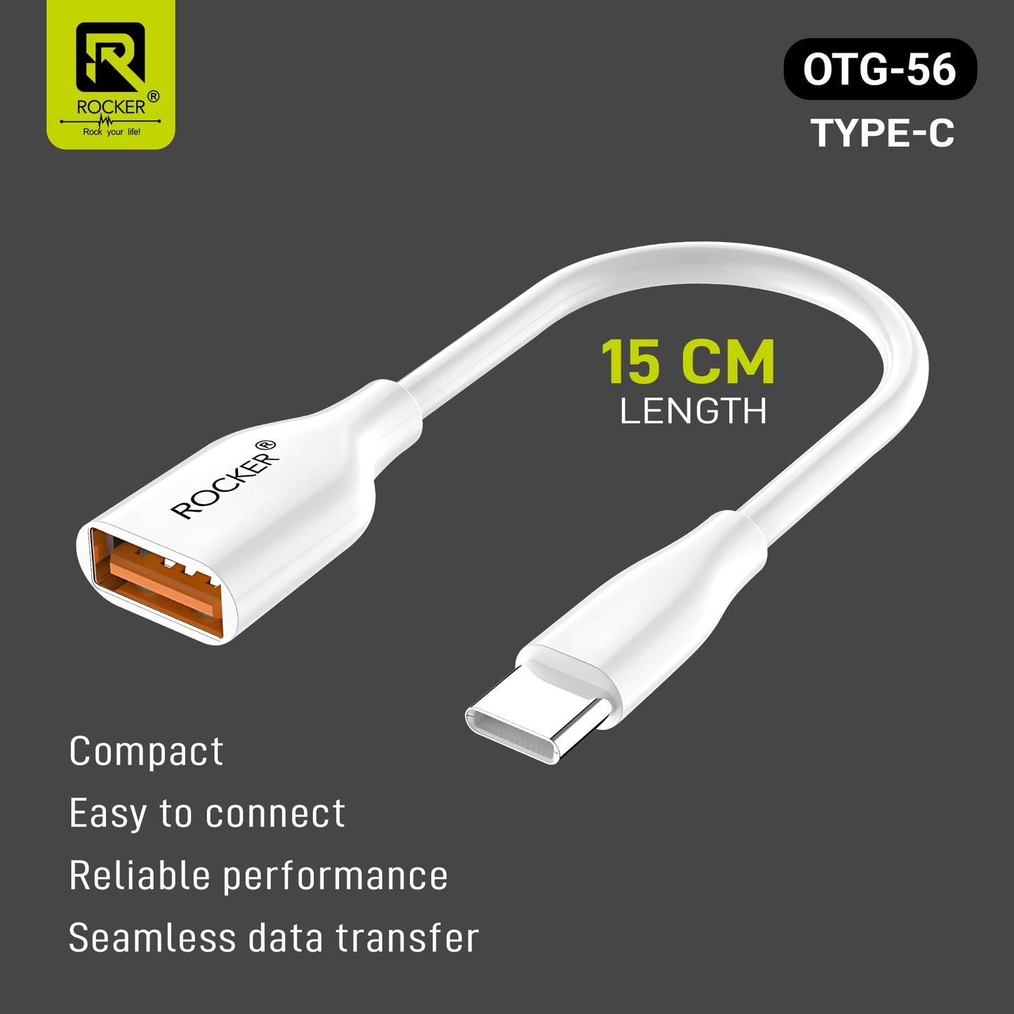 Rocker OTG Cable – Type-C & Micro USB OTG Adapter | USB to Phone Connector for Smartphones, Tablets & Laptops (OTG-55/56)