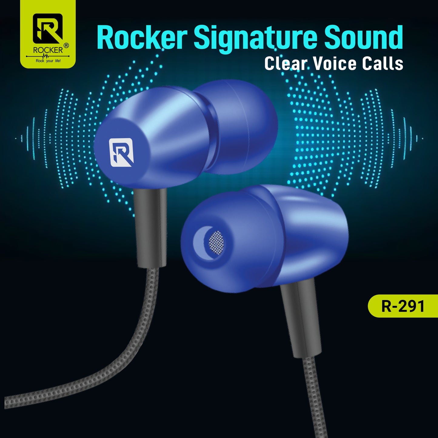 Rocker R-291 Titan Wireless Bluetooth Headset with 100 Hours Battery, Deep Bass & Voice Assistant Support