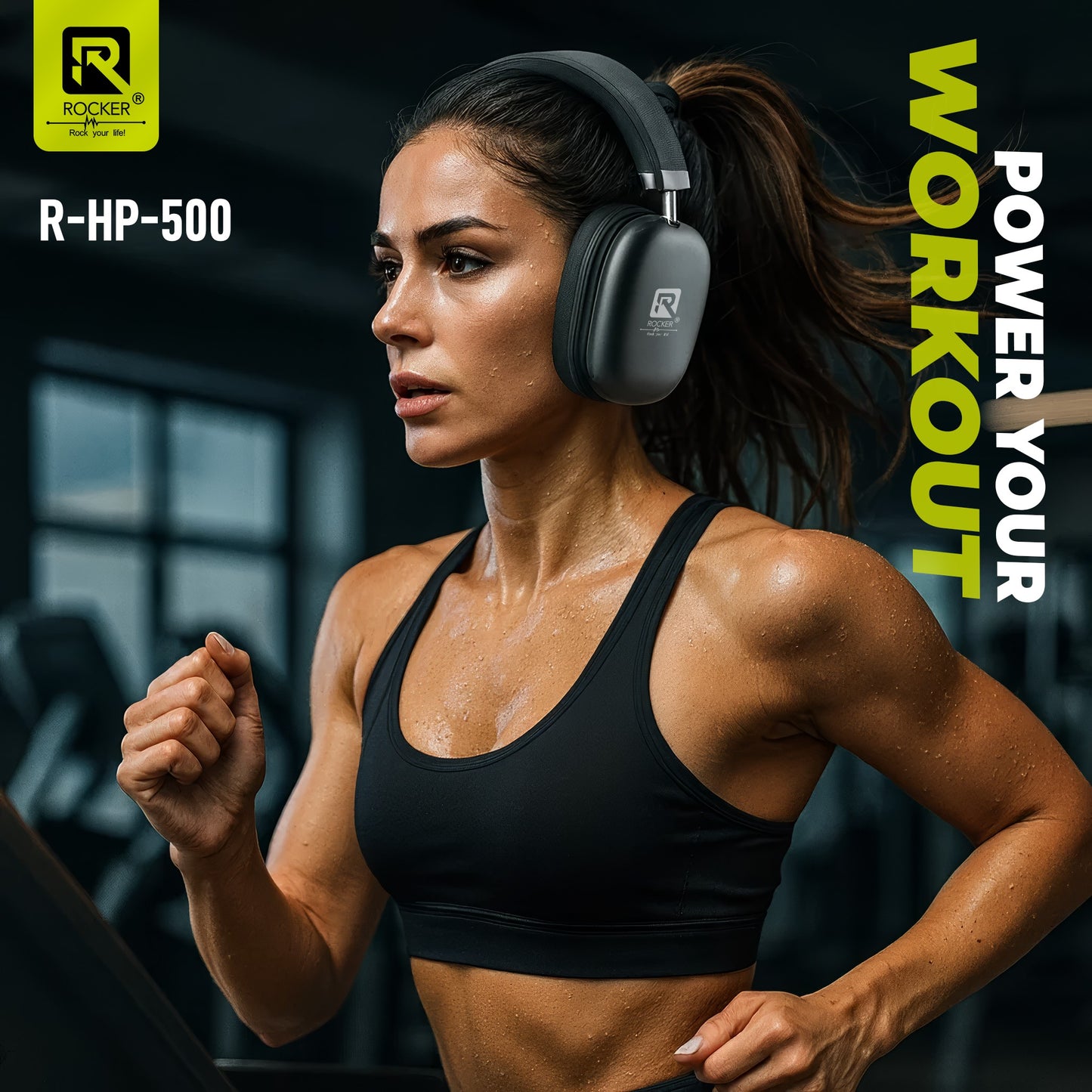 Rocker RHP500 Wireless Bluetooth Headphones | 30Hrs Battery, 40mm Drivers, Low Latency Gaming