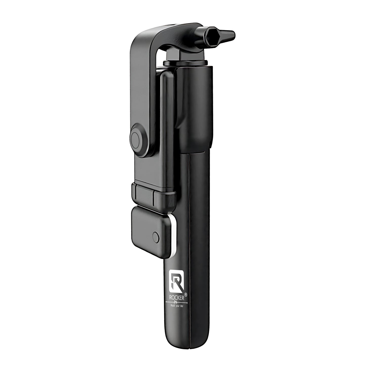 Rocker R-S7 Bluetooth Selfie Stick with Tripod & Remote – 360° Rotatable, Extendable & Foldable for Smartphones