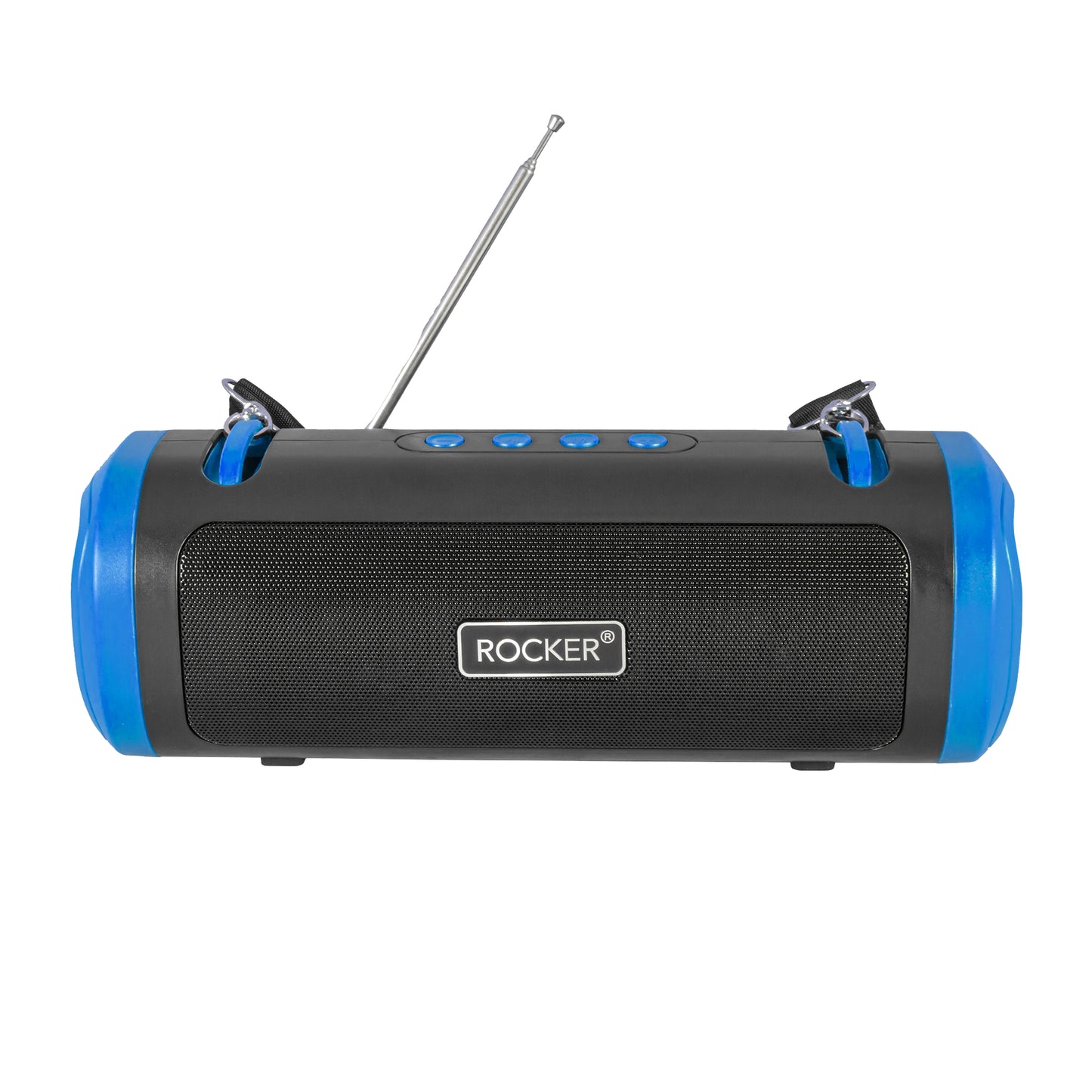 Rocker RSP-26 Bluetooth Wireless Speaker with 24-Hour Playtime, Fast Charging, TWS Function, USB, TF Card, FM Radio, and Solar Panel Charging - Portable Speaker for Indoor and Outdoor Use