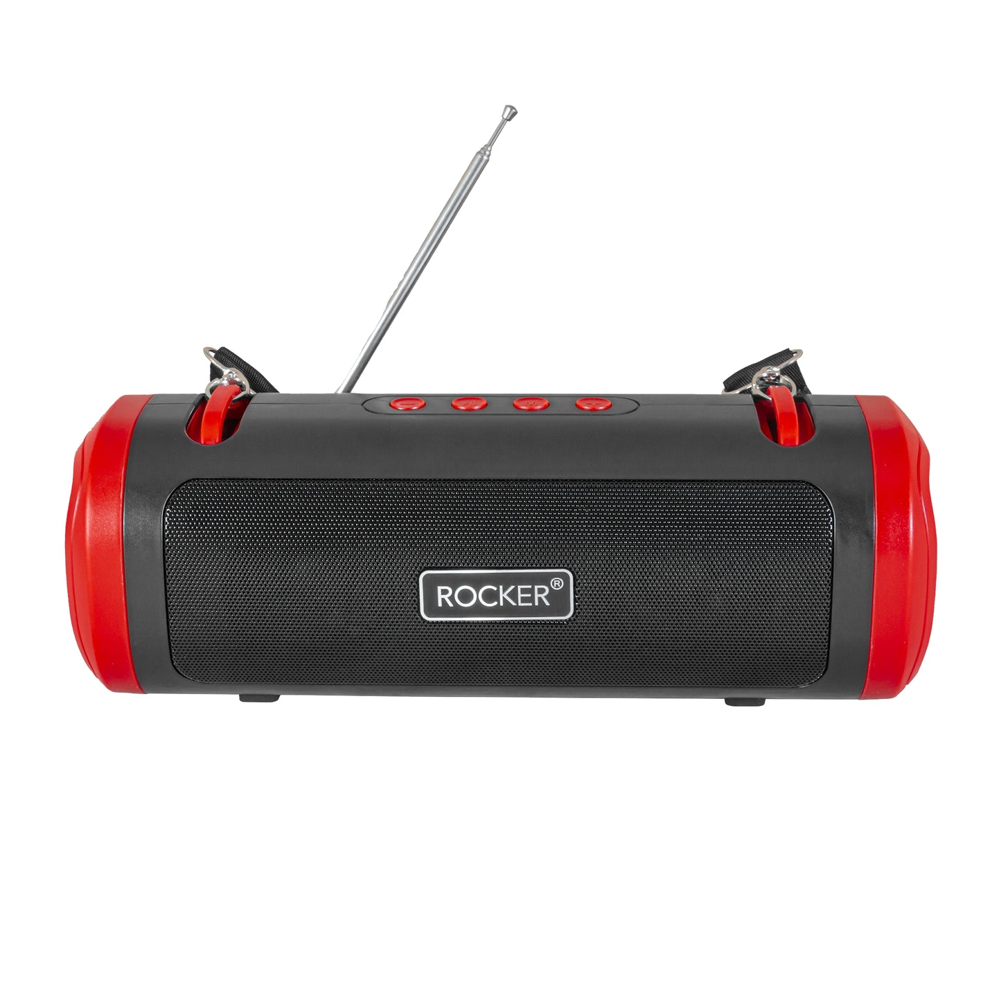 Rocker RSP-26 Bluetooth Wireless Speaker with 24-Hour Playtime, Fast Charging, TWS Function, USB, TF Card, FM Radio, and Solar Panel Charging - Portable Speaker for Indoor and Outdoor Use