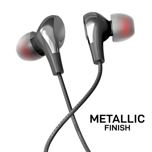 Rocker Heera R552 Stereo Headset – Wireless Earphones with Microphone, Super Bass, Noise Cancellation, 10mm Drivers, 130cm Wire, Perfect for Gym, Running, Travel, and Calls – Premium Sound Quality for Fitness and Sports