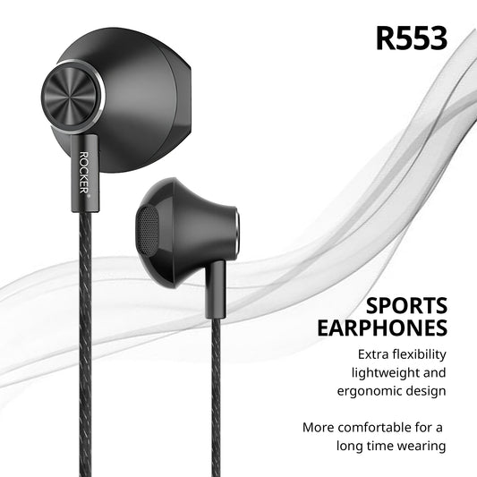 Rocker R553 Moti 130CM Earphone – Premium Sound, Super Bass, Noise Cancellation, Comfortable for Gym, Running, Travel – Best Price for Bulk Buyers | Shop Now!
