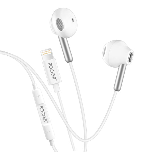 Rocker RHF-305 Tiger Wired Earphones – Stereo Sound, Noise Cancelling, Lightweight & Durable for iPhone 14/13/12/11/X