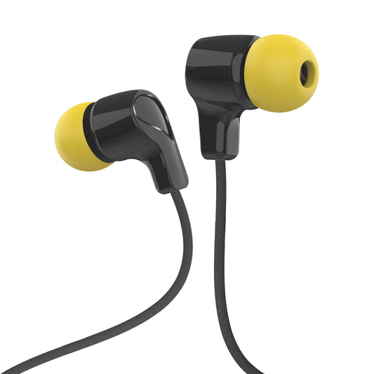 Rocker RAJA Wired Earphones with Mic – Extra Bass, 10mm Drivers, Tangle-Free Braided Cable, 3.5mm Jack