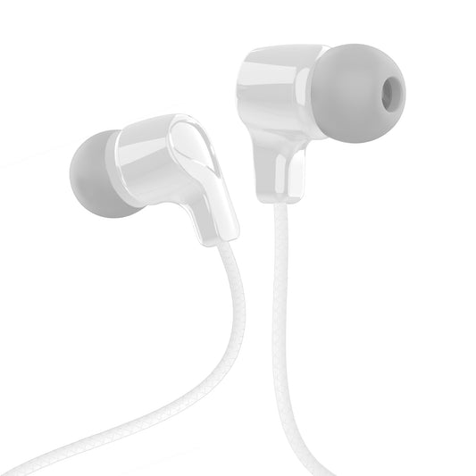 Rocker RAJA Wired Earphones with Mic – Extra Bass, 10mm Drivers, Tangle-Free Braided Cable, 3.5mm Jack