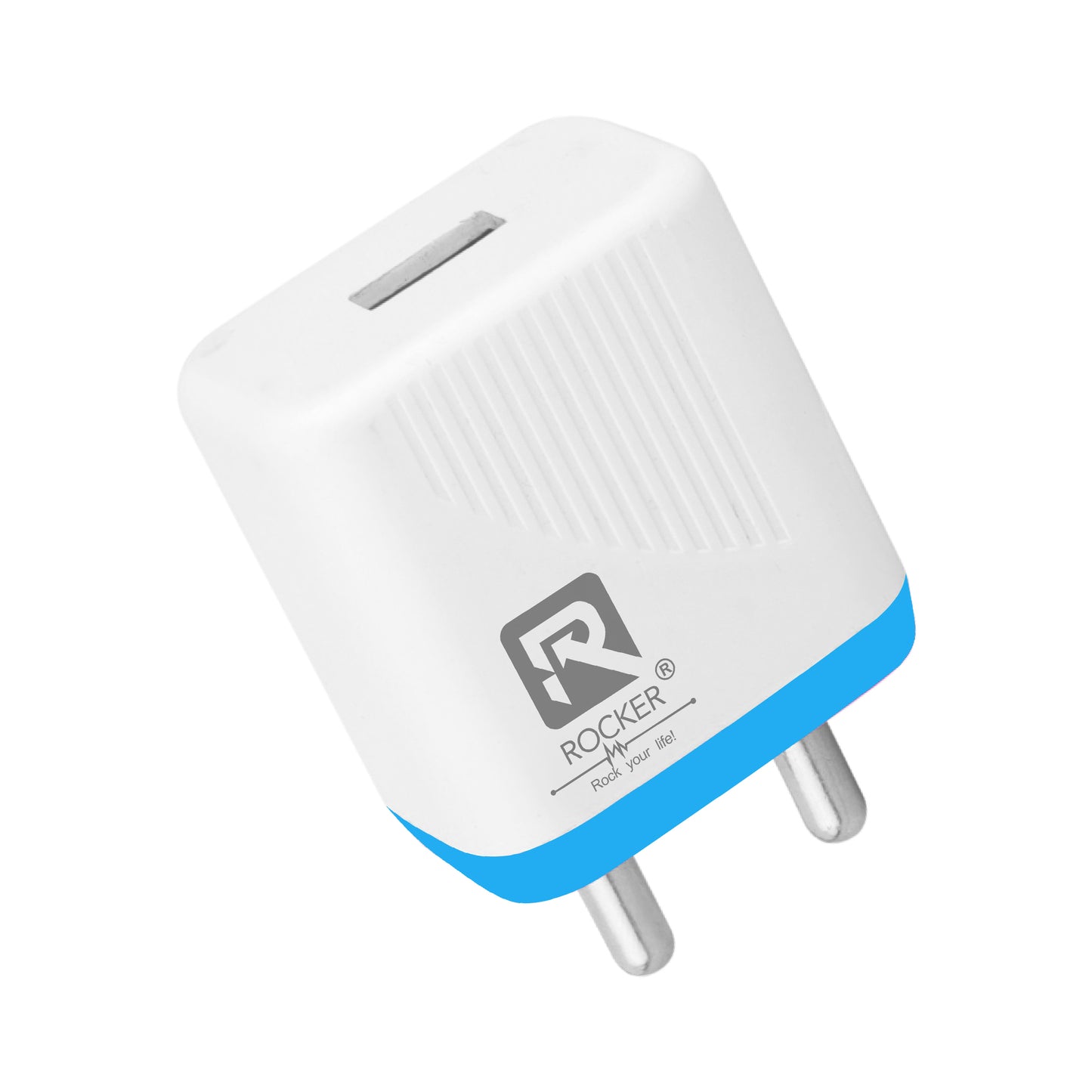 ROCKER TC-205 15W USB Charger | 2.4A Fast Adapter with Free Micro V-8 Cable | Universal Charging for iPhone, Android & More