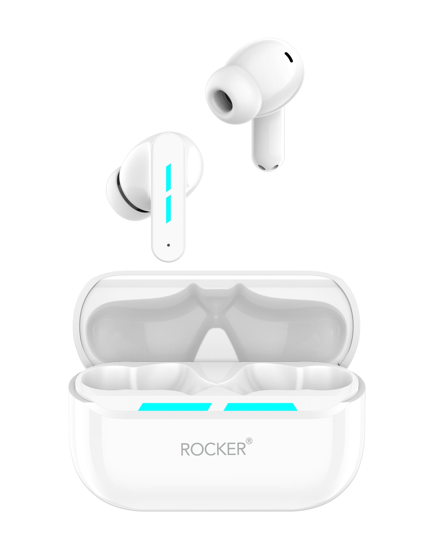 Rocker R-Z400 ENC AirPods - HiFi Sound Noise Cancellation Wireless Earbuds for Sports Bluetooth V5.3 IPX4 Waterproof Long Battery Life