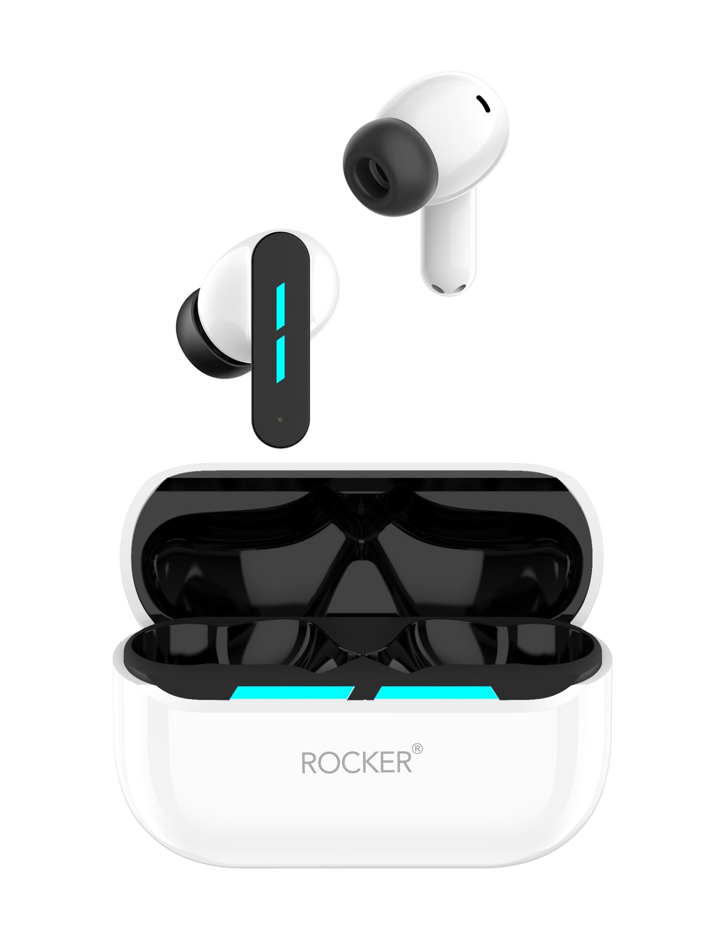 Rocker R-Z400 ENC AirPods - HiFi Sound Noise Cancellation Wireless Earbuds for Sports Bluetooth V5.3 IPX4 Waterproof Long Battery Life