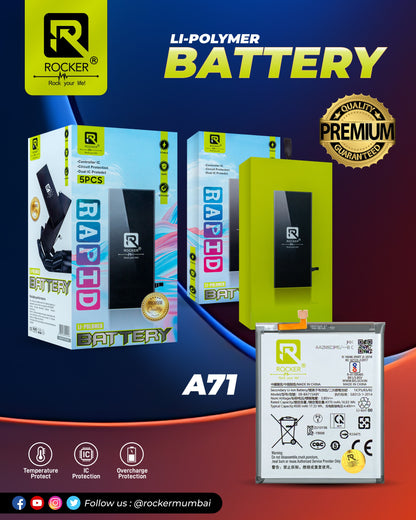 Rocker A71 Battery, Li-Polymer Battery, Overcharge protection