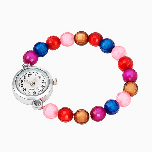 Premium Girls Diamond Watch with Rubber Strap – Stylish & Comfortable
