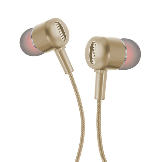 Rocker HQ-8 Wired Earphones with Extra Bass, 10mm Drivers, In-line Mic & Controller | 3.5mm Jack