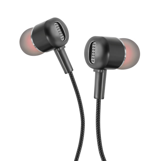 Rocker HQ-8 Wired Earphones with Extra Bass, 10mm Drivers, In-line Mic & Controller | 3.5mm Jack