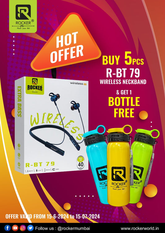 Rocker R-BT-79  (5 PCS) + Free Bottle