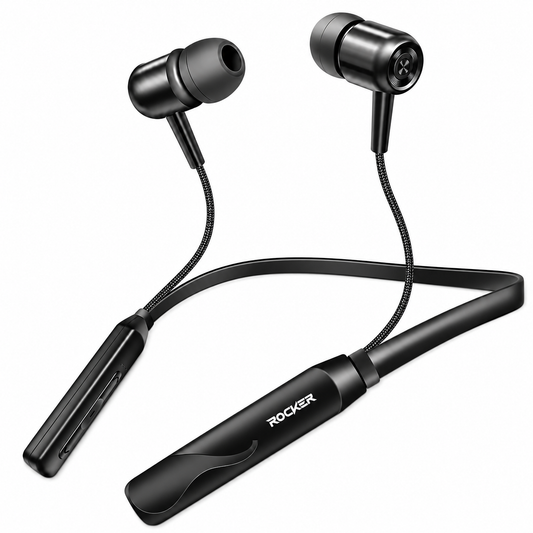 Rocker BT242 Bluetooth Neckband | 100 Hours Playback