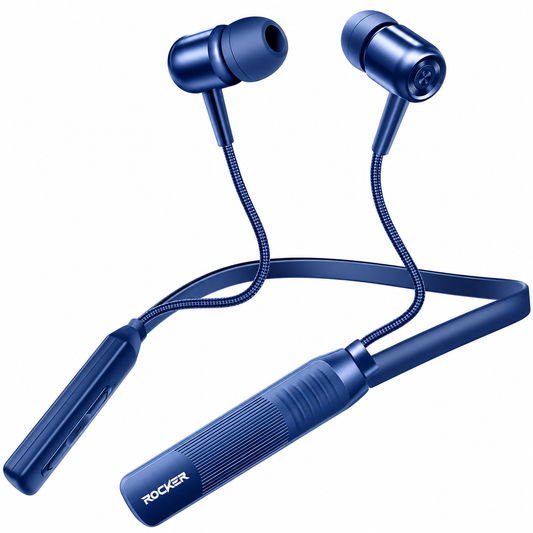 Rocker BT244 Bluetooth Neckband | 100 Hours Playback