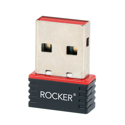 Rocker R802 WiFi Dongle 150 Mbps Mini Wireless Network USB Wi-Fi Adapter | Advanced WPA/WPA2 Security Stards USB Gadgets