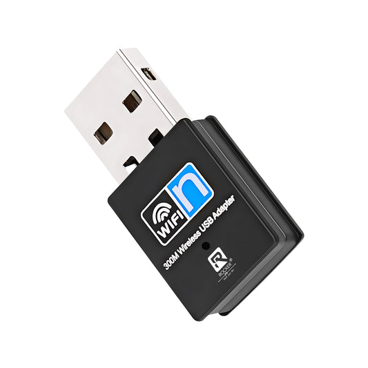 Rocker R-803 WiFi Dongle – 300 Mbps Mini USB Wireless Adapter for Laptop & Desktop | Fast Internet with WPA/WPA2 Security