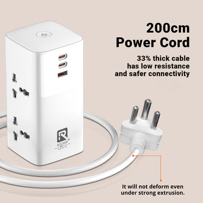 Rocker RSC-4383 Tower Extenstion 2500W High Power Socket Plug Board