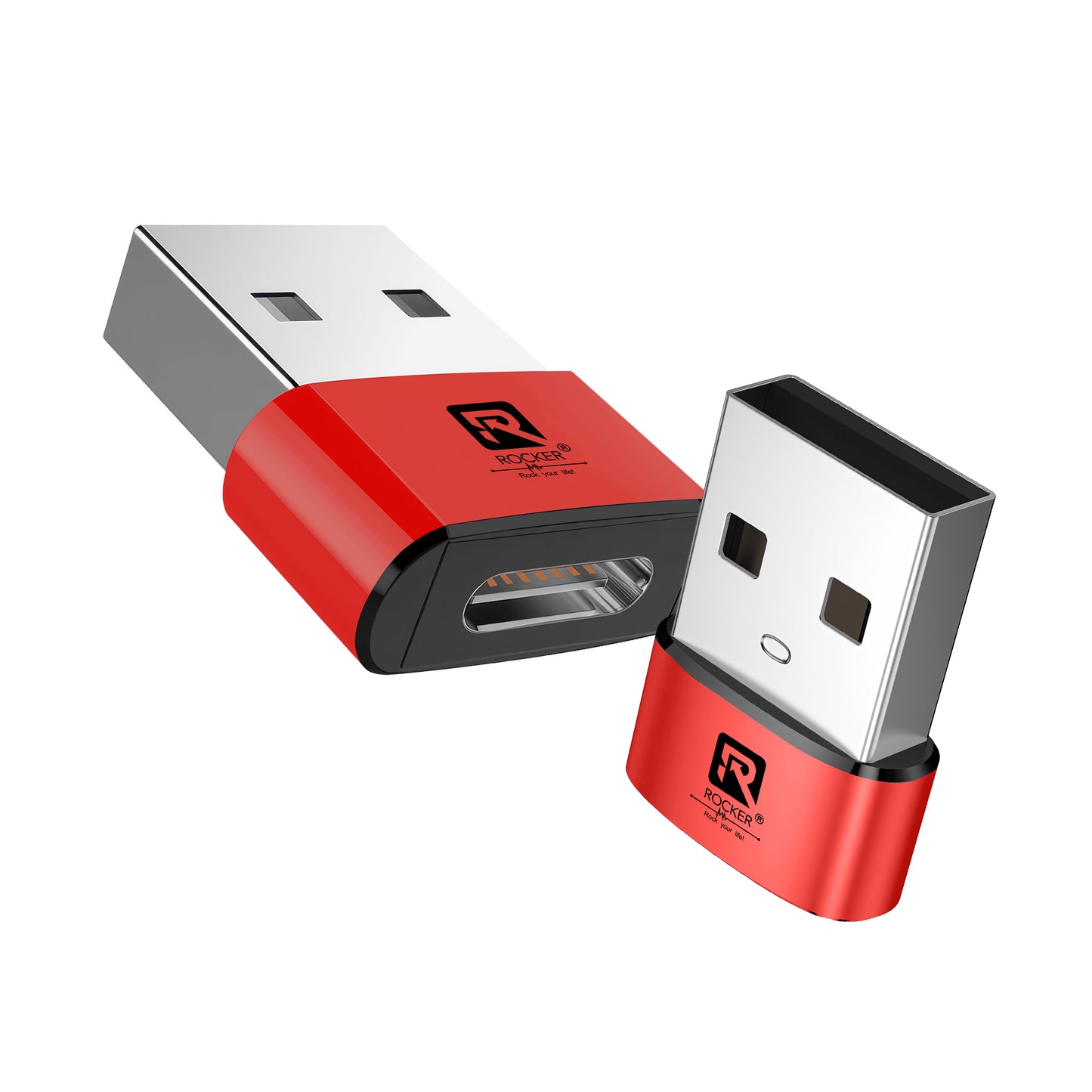 Rocker R-TYO1 USB Male to Type-C Female OTG Adapter – 5Gbps Data Transfer & Fast Charging for Laptops, Smartphones & Tablets