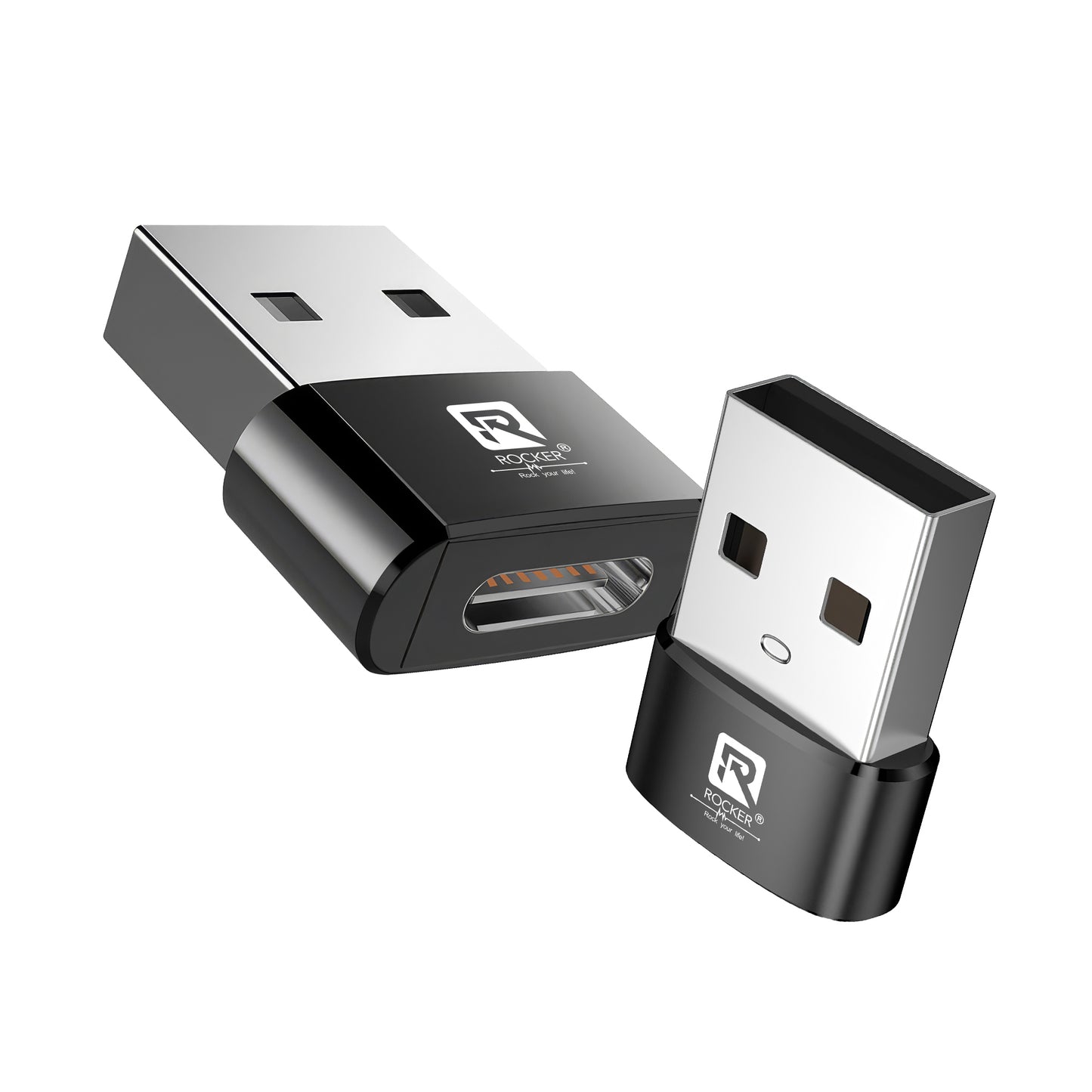 Rocker R-TYO1 USB Male to Type-C Female OTG Adapter – 5Gbps Data Transfer & Fast Charging for Laptops, Smartphones & Tablets