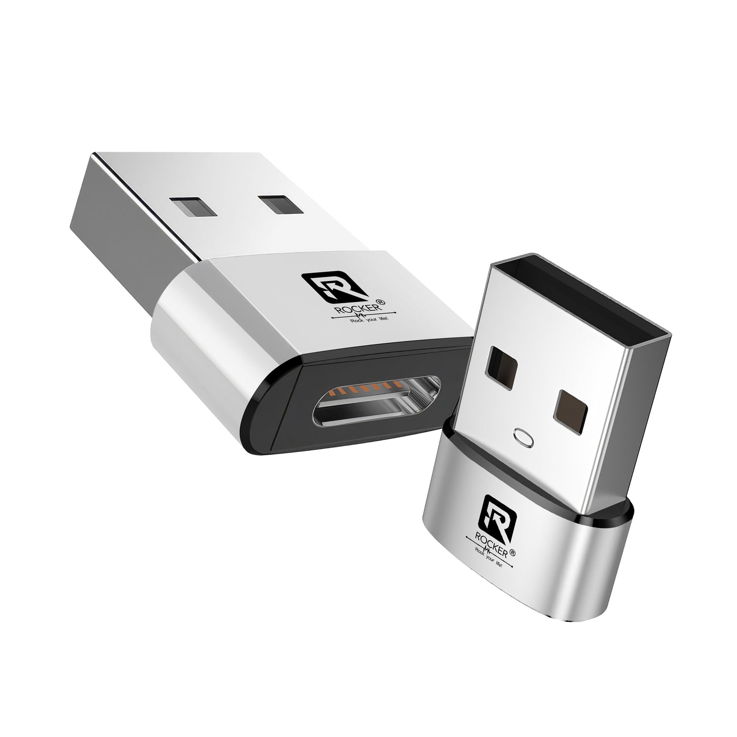 Rocker R-TYO1 USB Male to Type-C Female OTG Adapter – 5Gbps Data Transfer & Fast Charging for Laptops, Smartphones & Tablets