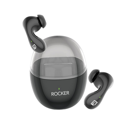 Rocker RTW-900 ENC Noise Cancelling Wireless Earbuds with Mic, HiFi Stereo Sound, Bluetooth 5.3, Long Battery Life