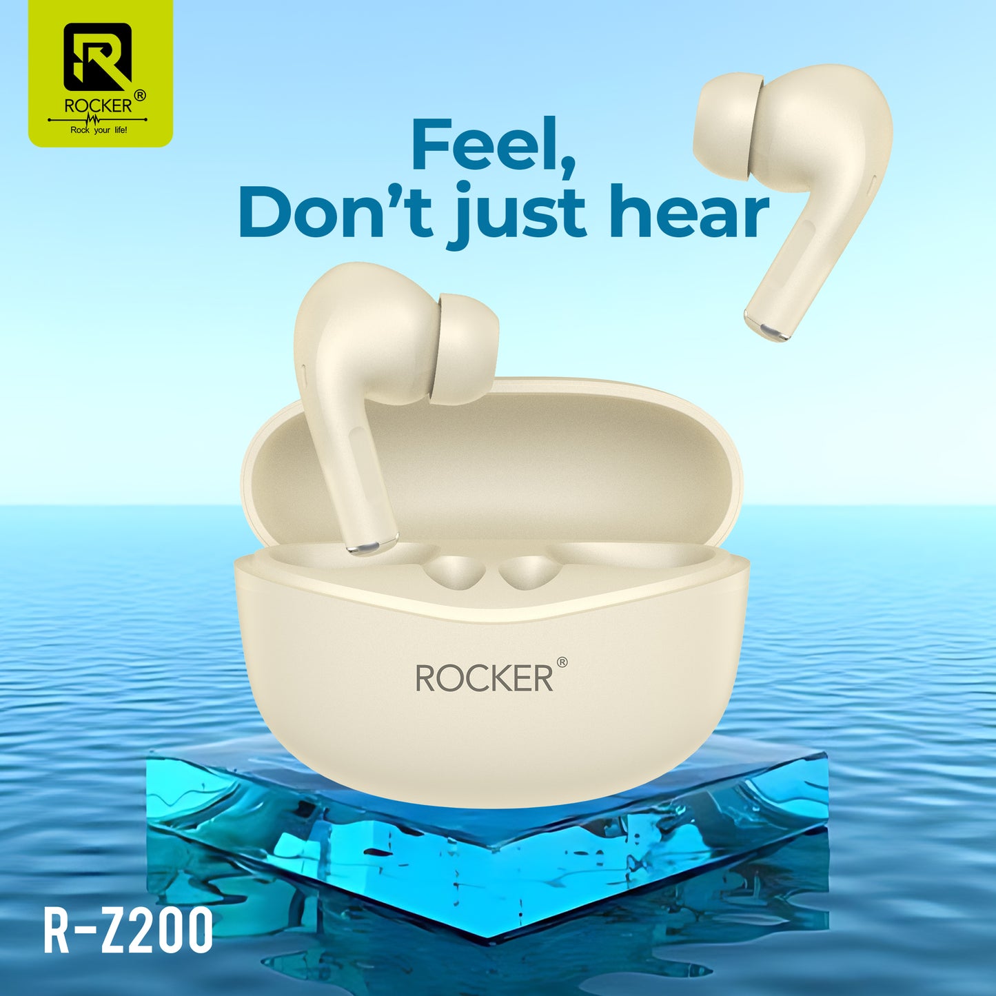 R-Z200 Wireless Bluetooth Earbuds with ANC | Deep Bass, 40-Hour Battery &amp; Touch Control - Ideal for Music, Calls &amp; Sports