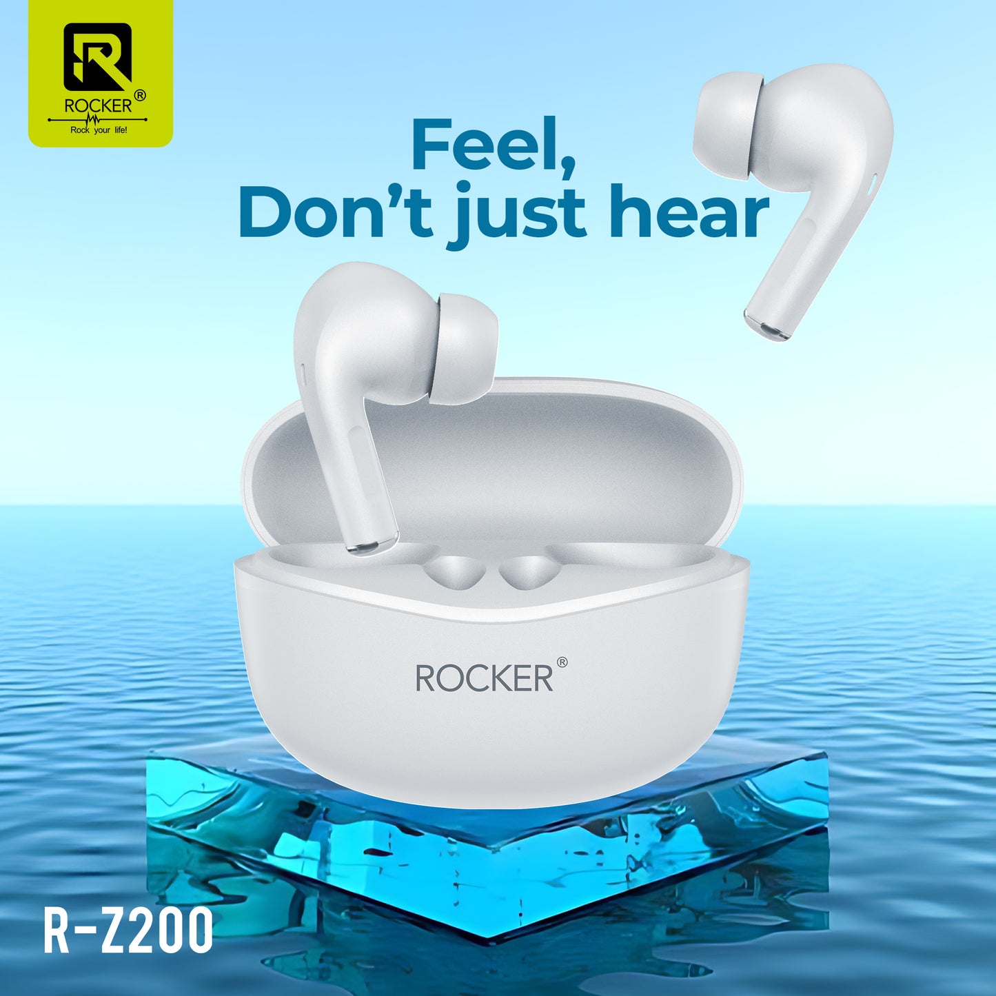 R-Z200 Wireless Bluetooth Earbuds with ANC | Deep Bass, 40-Hour Battery &amp; Touch Control - Ideal for Music, Calls &amp; Sports