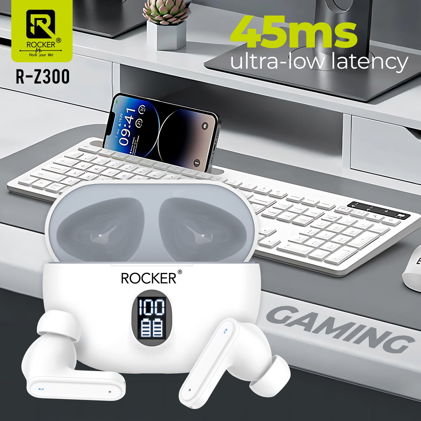 Rocker Z300 True Wireless Earbuds