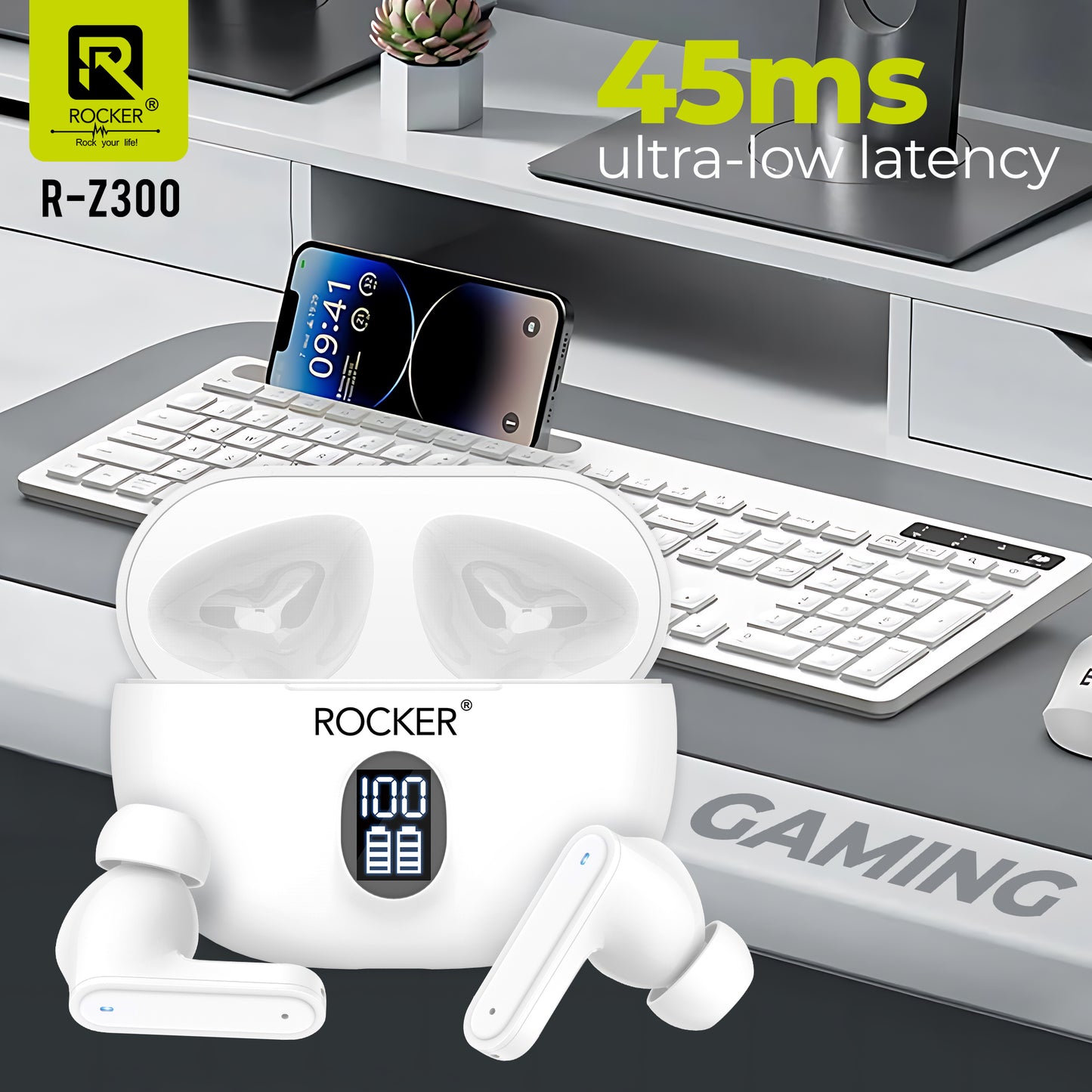 Rocker Z300 True Wireless Earbuds