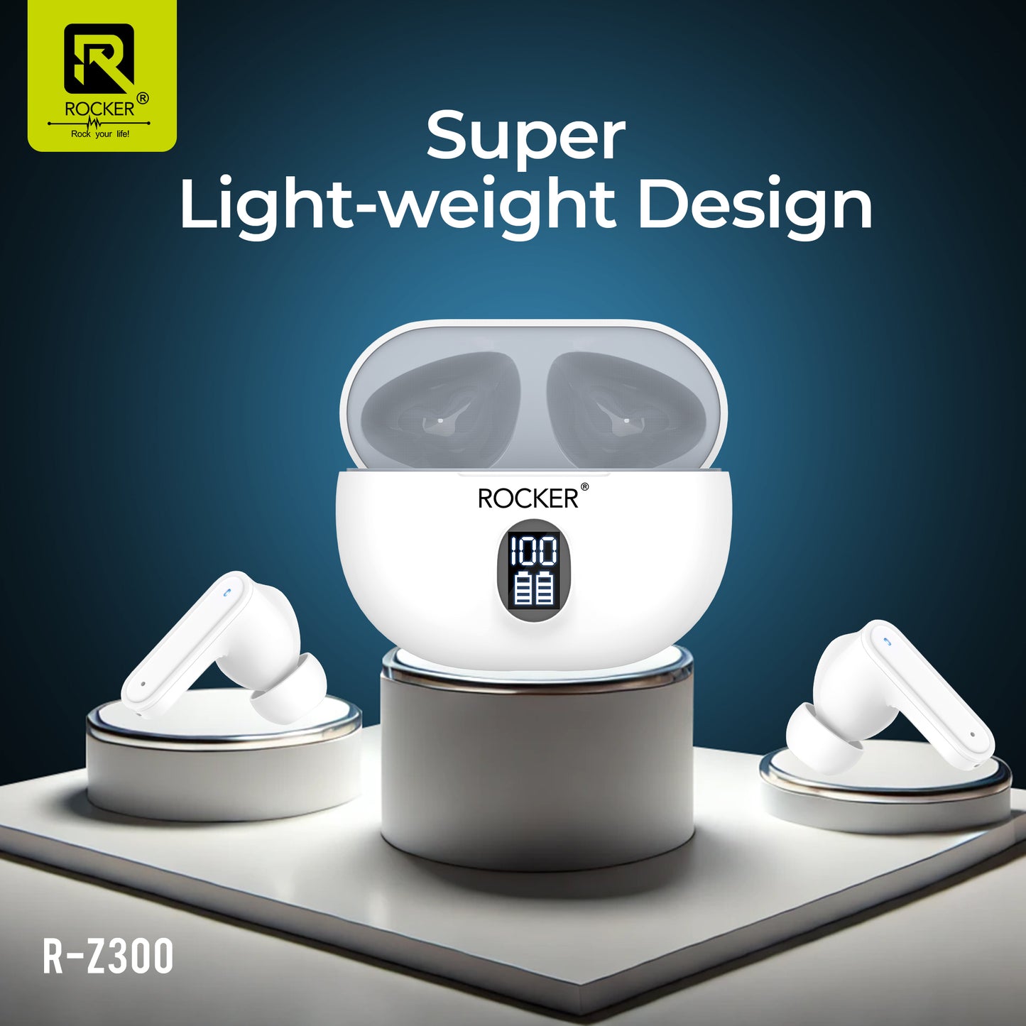 Rocker Z300 True Wireless Earbuds