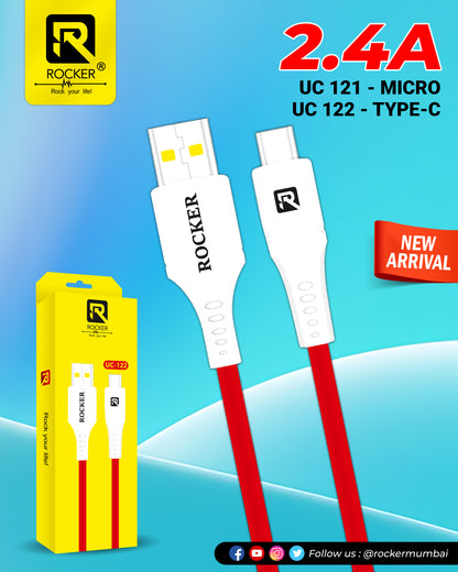 Rocker UC-122 , Micro to type C Cable