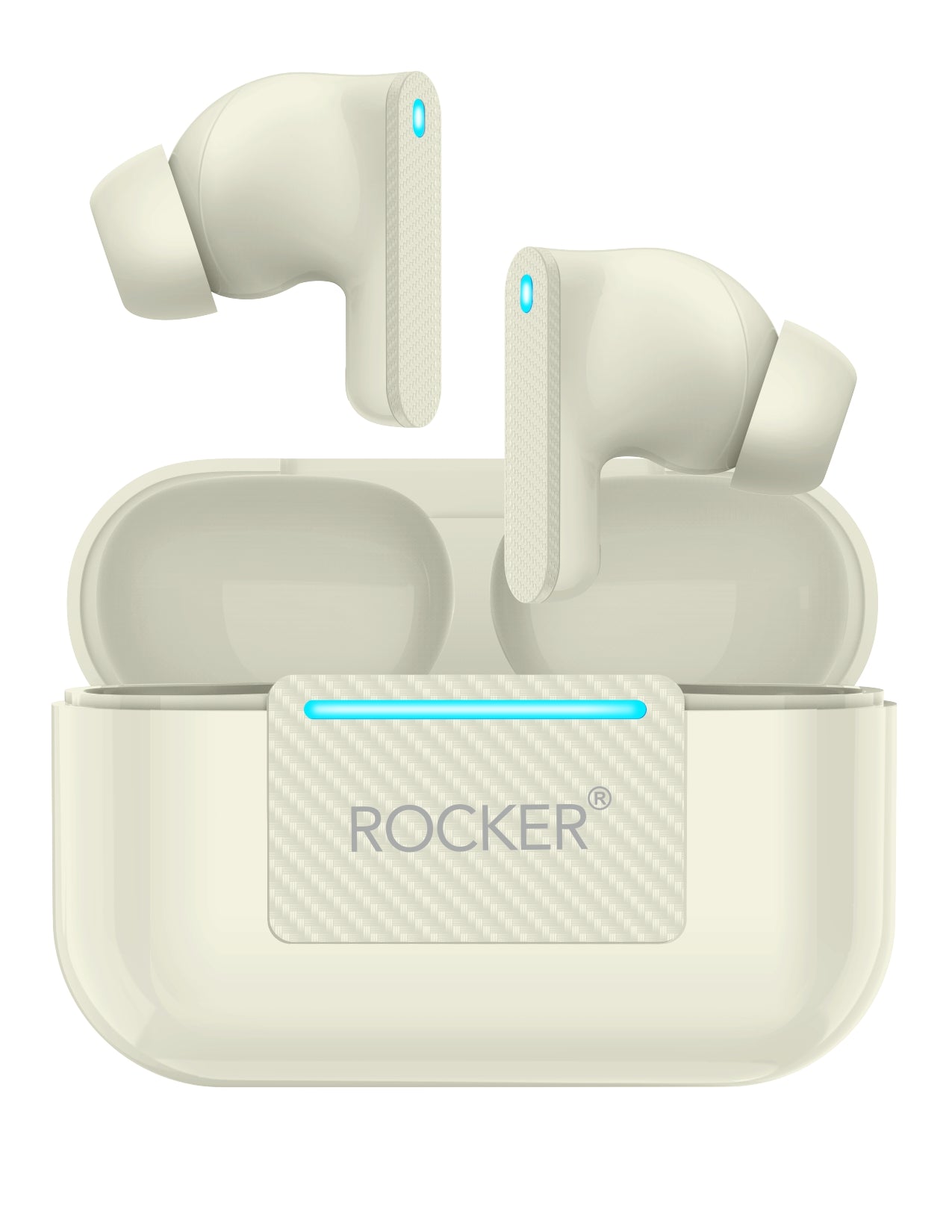 Rocker R-Z500 ENC Earbuds - 130H Standby, Noise Cancellation, Wireless V5.3, IPX4 Waterproof, Spatial Sound, Touch Controls